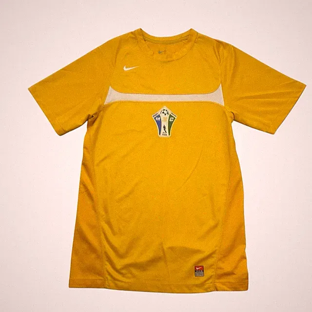 Nike MSC Magic Soccer Club Jersey Mens Small S Yellow Dri Fit Short Sleeve