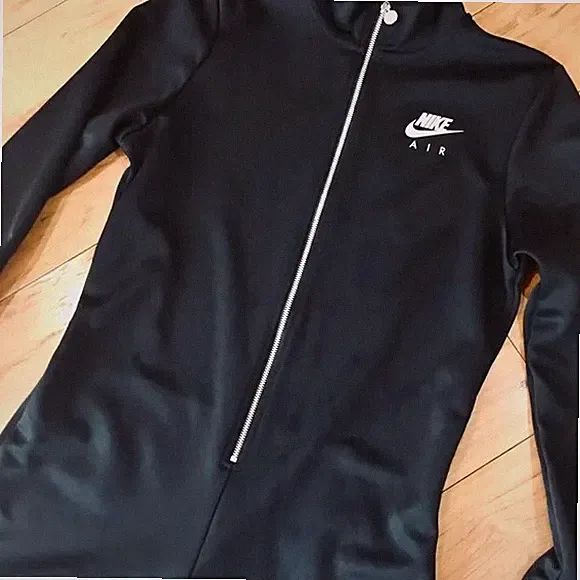 Nike one piece shorts romper running cycle outfit black small zip up small