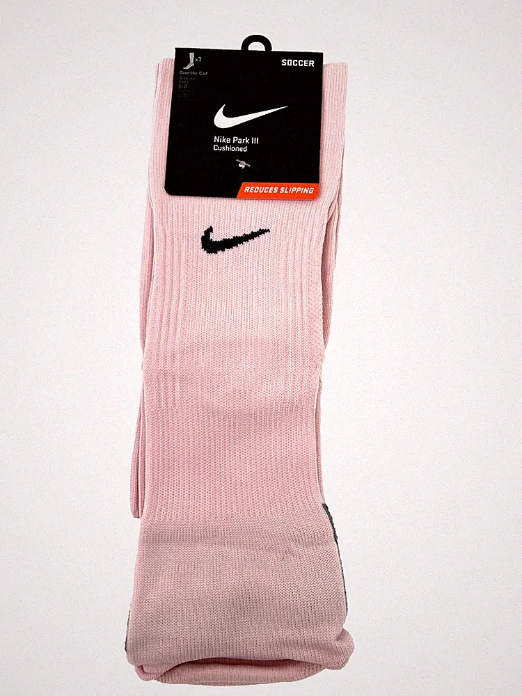 Nike Park III Cushion OTC Soccer Socks PINK BCA Sz Med Men's 6-8 Womens 6-10 NEW
