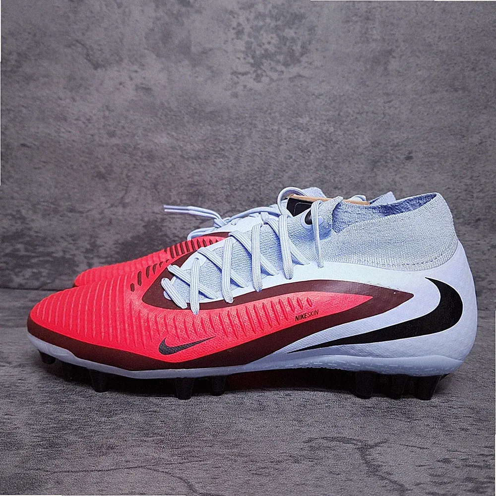 NIKE Phantom 6 High Academy AG Soccer Cleats Mens 7.5 Womens 9 Royal Crimson