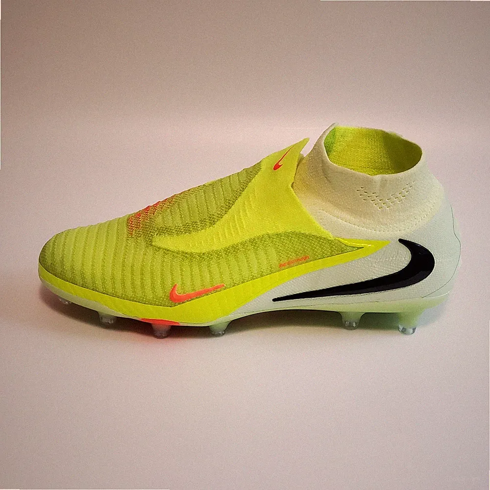 Nike Phantom 6 High Elite AG Grass Soccer Cleats Yellow IM4129-800 Mens Size 6.5