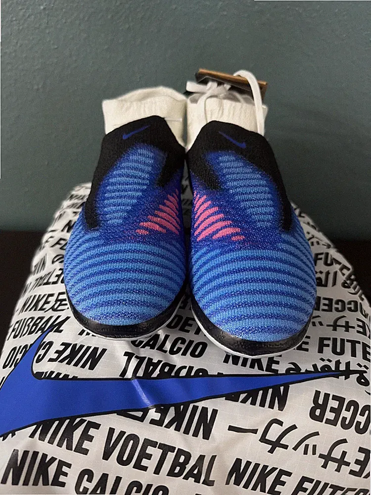 Nike Phantom 6 High Elite AG-PRO Blue Soccer Cleats Racer Size 4.5 HQ2329-446