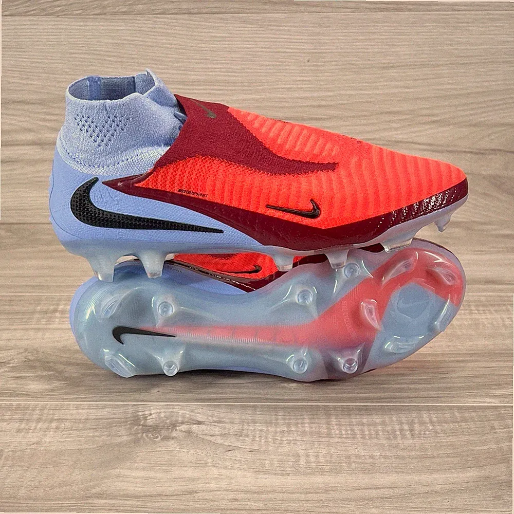 Nike Phantom 6 High Elite FG Crimson Red Soccer Cleats Men's Size 9.5 HJ2147 400
