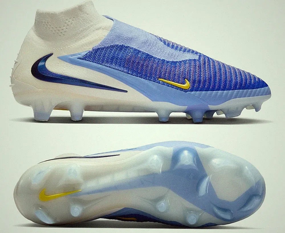 Nike Phantom 6 High ELITE FG Soccer Cleats Shoes Blue IH1194-400 Mens Size 6