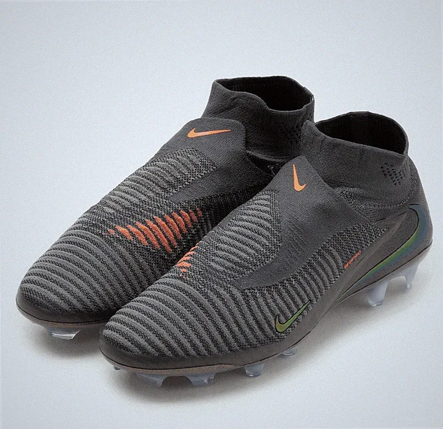 Nike Phantom 6 High Elite LV8 FG Men Soccer Cleats Medium Ash Black IF4099-288