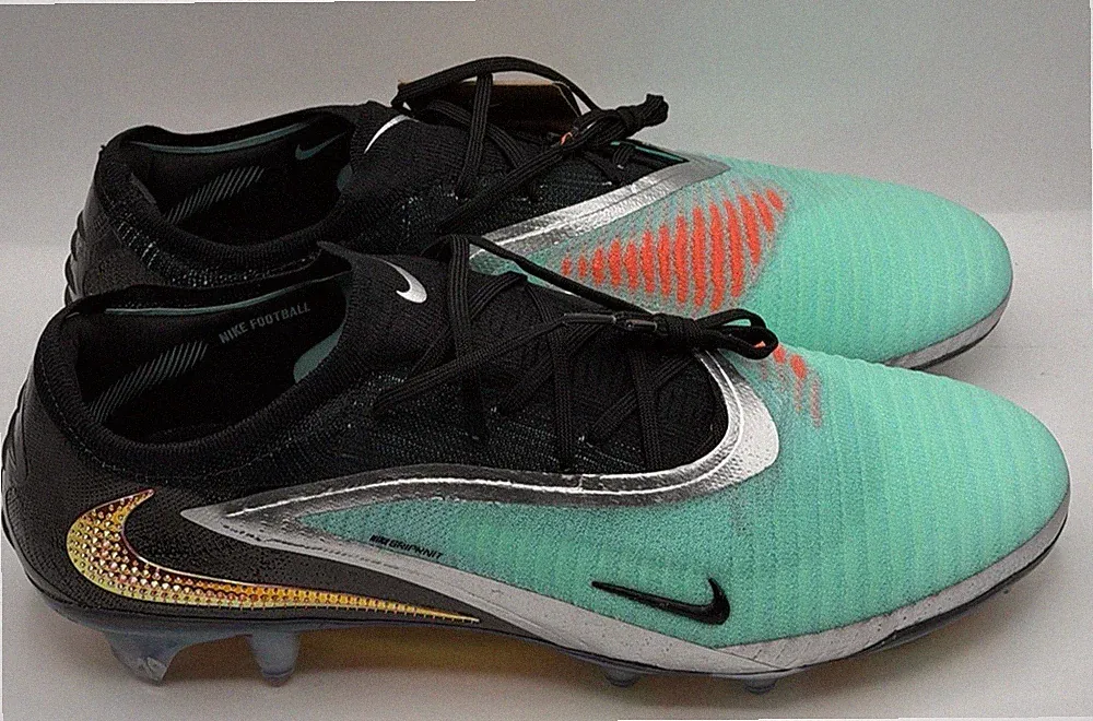 Nike Phantom 6 Low Elite FG Soccer Cleats Black Chrome IH3737 Men's Size 12.5