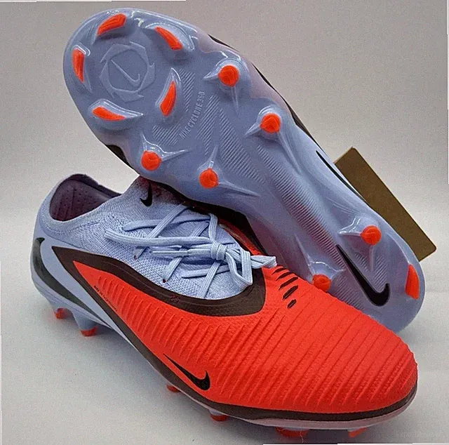 Nike Phantom 6 Low Pro FG Blue Crimson Red HJ4122-400 Men's Size 6.5 Cleats