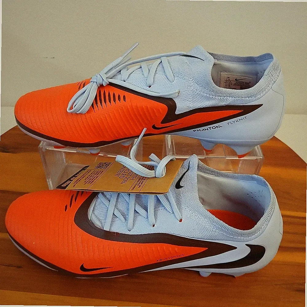 Nike Phantom 6 Low Pro FG Blue Crimson Red Soccer Cleats HJ4122-400 Men's 6