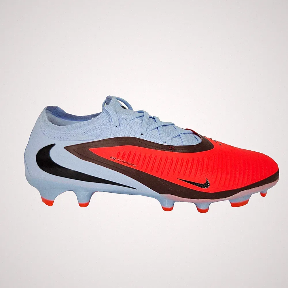 Nike Phantom 6 Low Pro FG Blue Crimson Soccer Cleats Men's 7.5 HJ4122-400