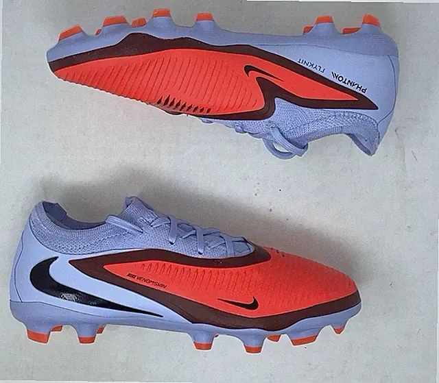 Nike Phantom 6 Low Pro FG Red Blue Soccer Cleats Youth Size 4Y HM9204-400 New