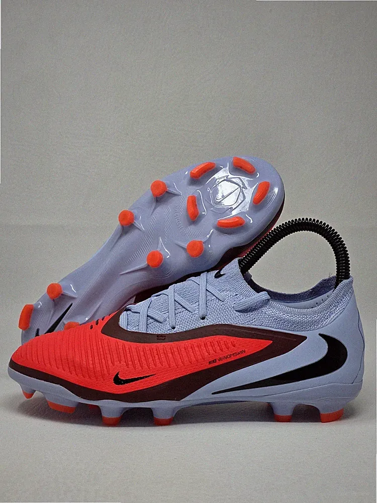 Nike Phantom 6 Low Pro FG Red Blue Soccer Cleats Youth Size 5Y HM9204-400 New