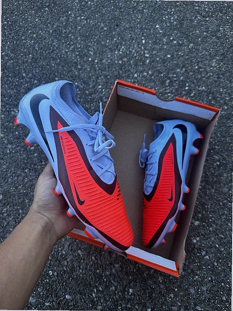 Nike Phantom 6 Low Pro FG Size 8.5 Blue Red Soccer Cleats HJ4122-400 Fast Ship🚀