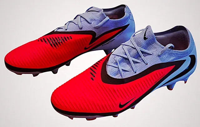 Nike Phantom 6 Low Pro FG Soccer Cleats Blue Crimson Red HJ4122-400 Men's Sz 10