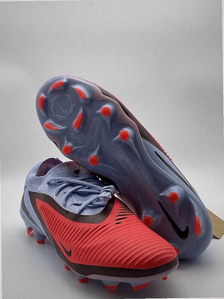 Nike Phantom 6 Low Pro FG soccer cleats red blue HJ4122-400 Mens Sz 9