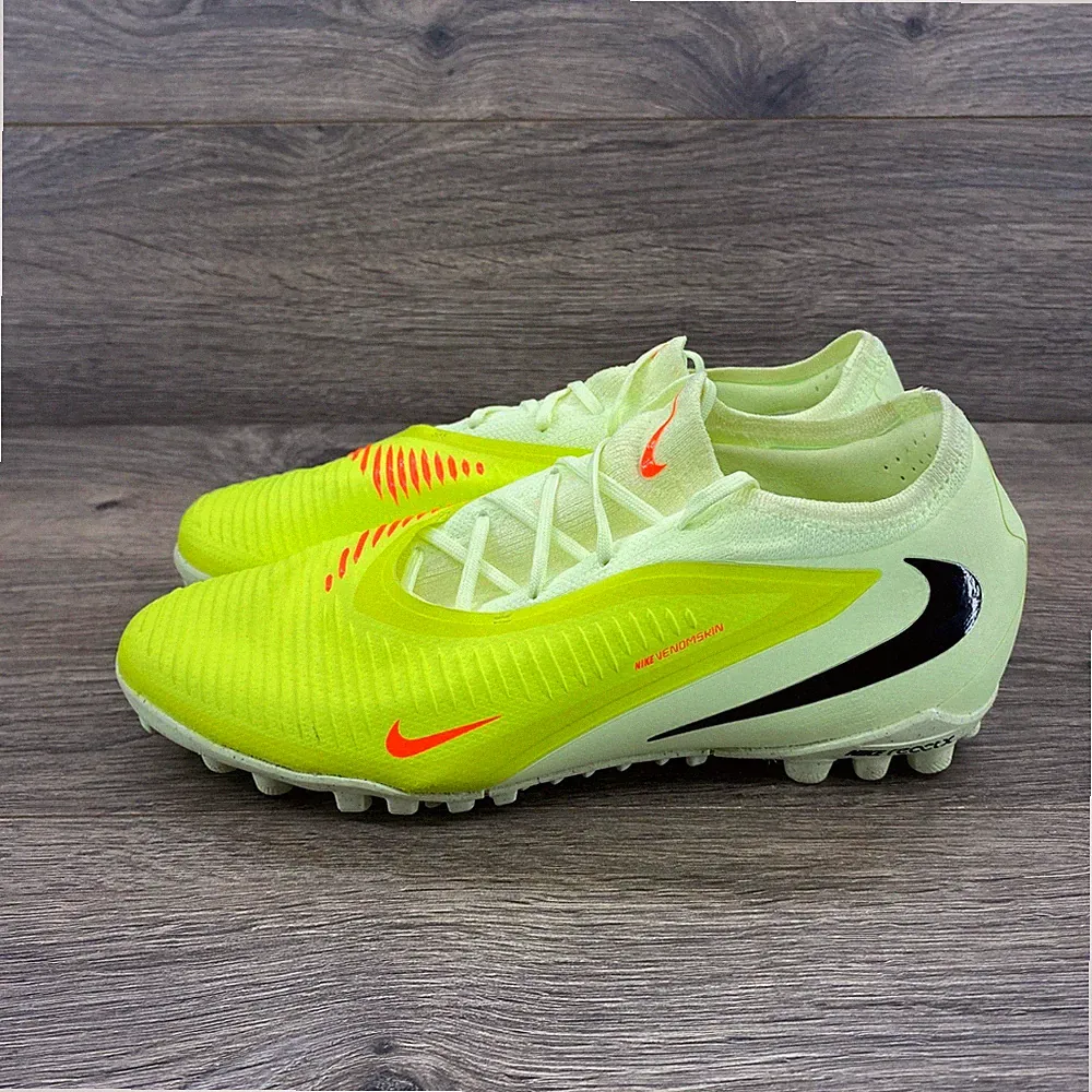 Nike Phantom 6 Low Pro TF Mens Soccer Cleats Volt Crimson HJ4123-800 Size 6.5