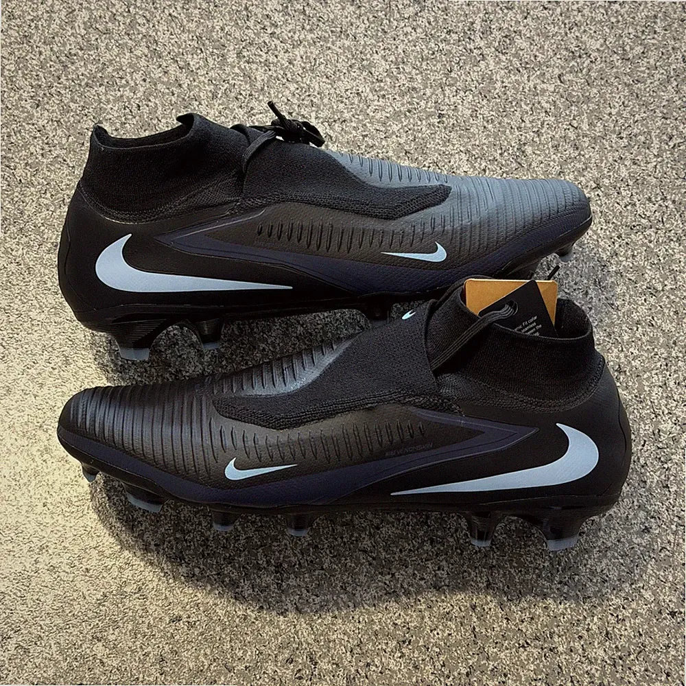 Nike Phantom 6 Pro High FG Soccer Cleats Mens 13 Black Blue HQ2311-003