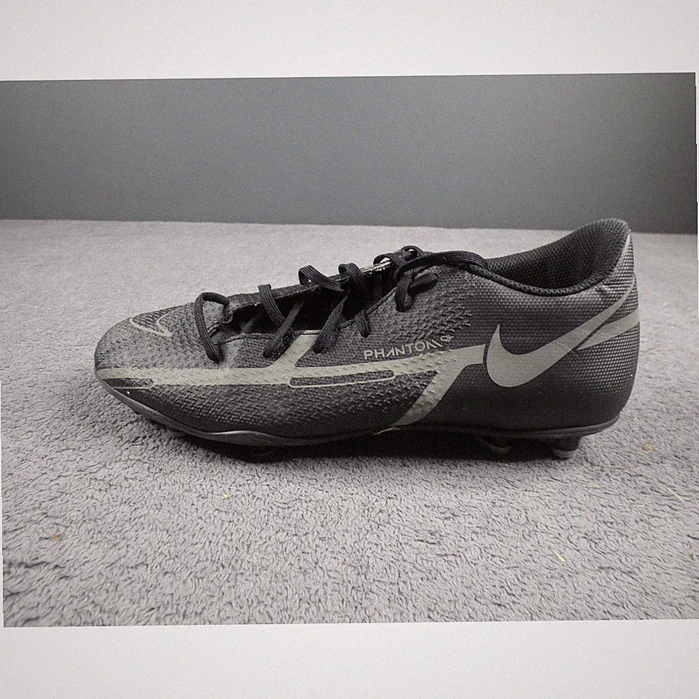 Nike Phantom GT Academy FG MG Soccer Cleats Black Iron Grey DA5640-004 Kids 7.5