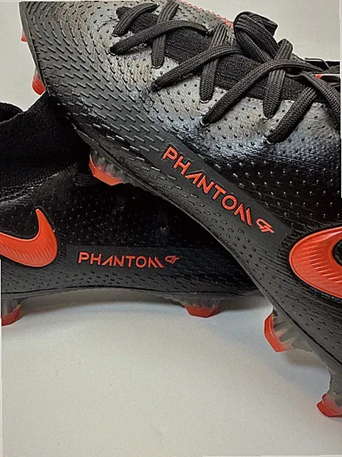 Nike Phantom GT Elite DF FG Flyknit Pro Soccer ACC Cleats - Mens US 9 Black/Red