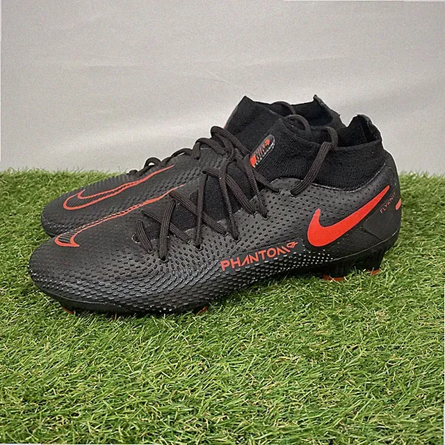 Nike Phantom GT PRO DF FG Black Chile Red Men's Size 7 Soccer Cleats CW6600-060
