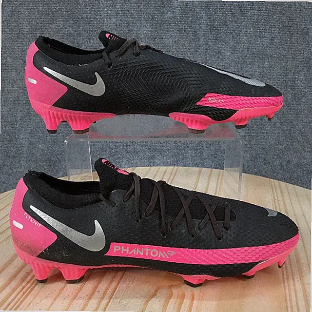 Nike Phantom GT Pro FG Shoes Mens 8 Soccer Cleats Sneakers Low Top Black Pink