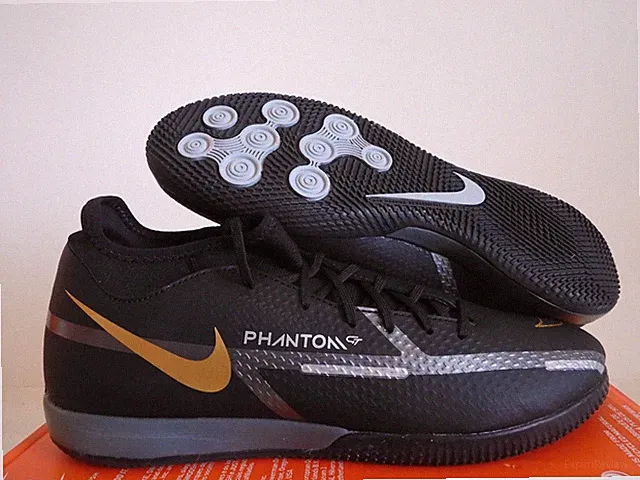 Nike Phantom Gt2 Academy Df Ic Black-Metallic Dark Grey Sz 10 [DC0800-007]