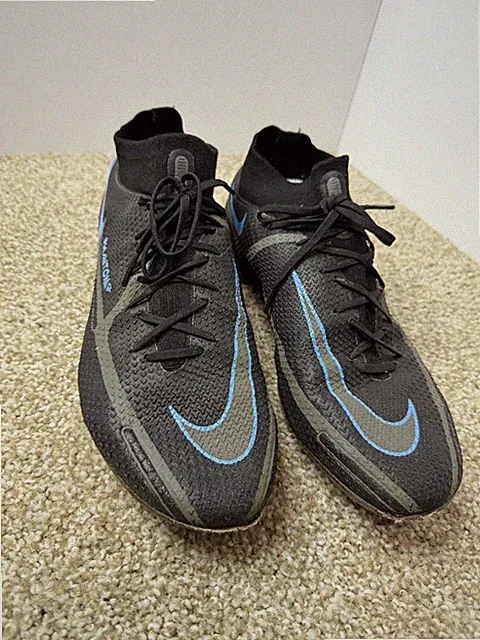 Nike Phantom GT2 Eite Cleats Shoes Mens Size 11 Black Blue Soccer CZ9889-004