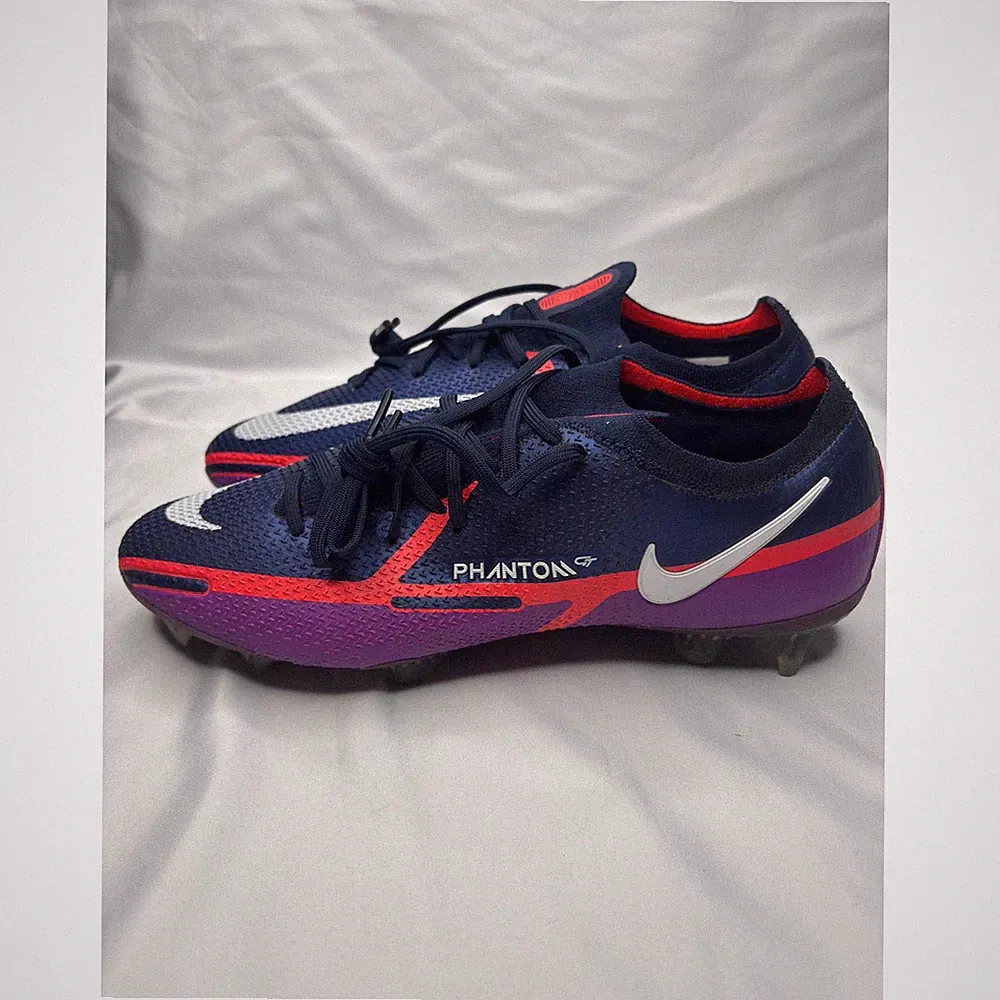 Nike Phantom GT2 Elite FG Mens Soccer Cleats Navy Crimson CZ9890-415 Size 7.5