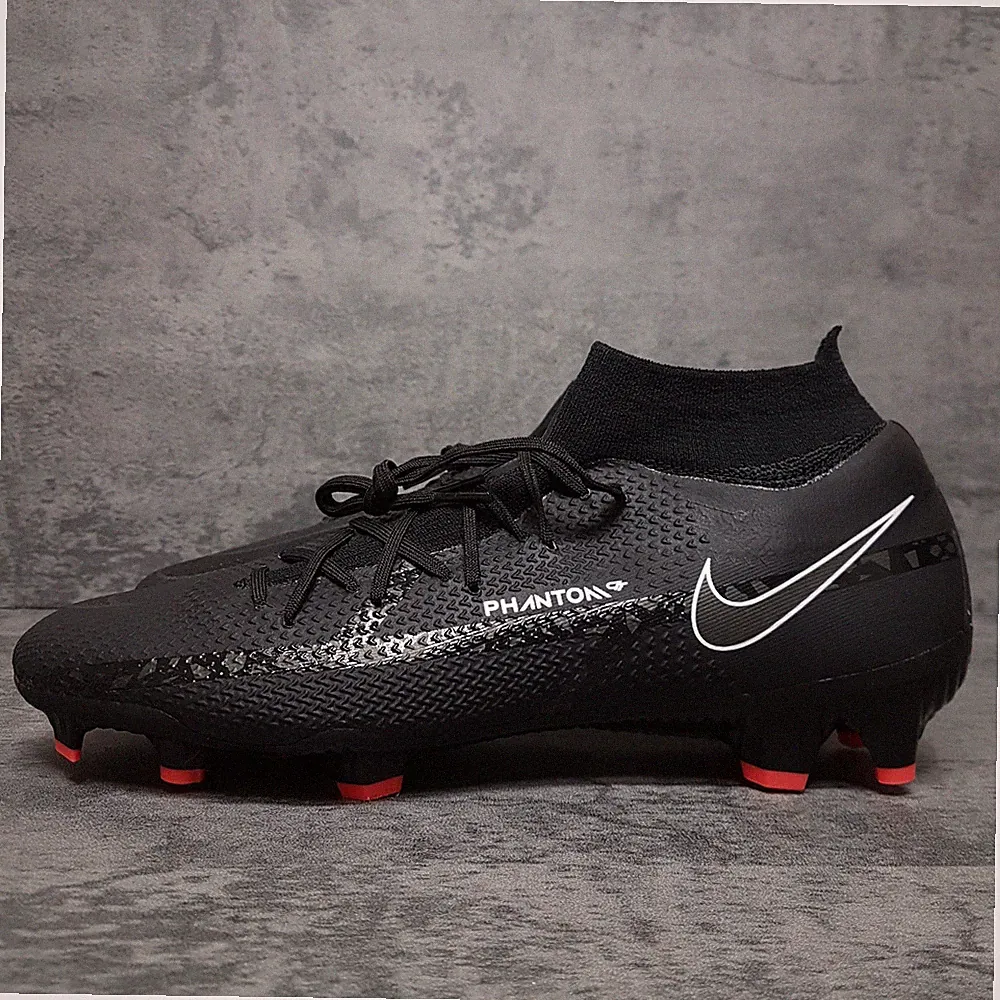NIKE Phantom GT2 Pro Dynamic Fit FG Soccer Cleats Mens Size 10 Black Red