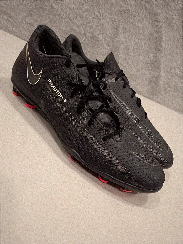 Nike Phantom GT2 Pro FG Black Red Soccer Cleats Men’s Sz: 8.5