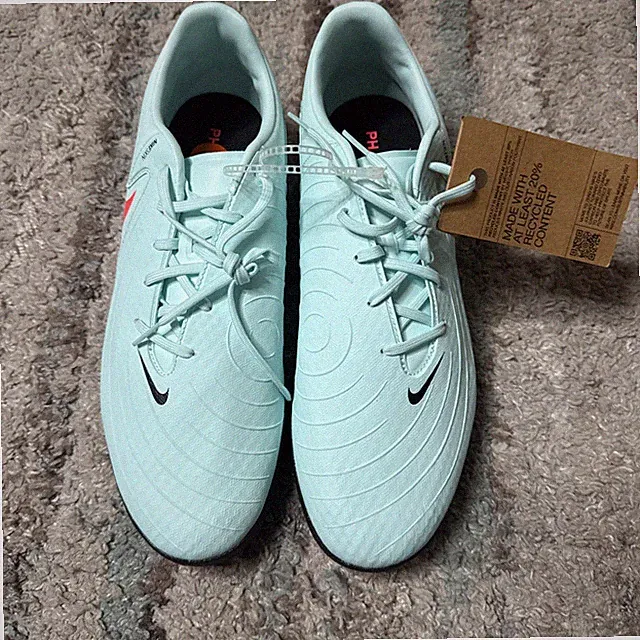 Nike Phantom GX 2 Academy EasyOn Indoor Flats Futsal FJ2581-300 Mint Green Sz 11
