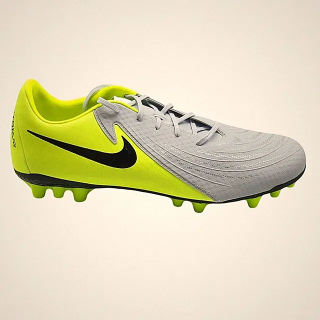 Nike Phantom GX 2 Academy Mens 12.5 Silver Volt Soccer Cleats FJ2552-003