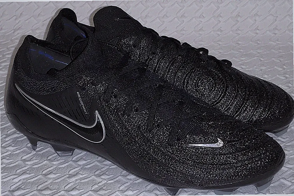 NIKE Phantom GX 2 Elite FG Black Silver Soccer Cleats NEW Mens Boys Girls Sz 6.5