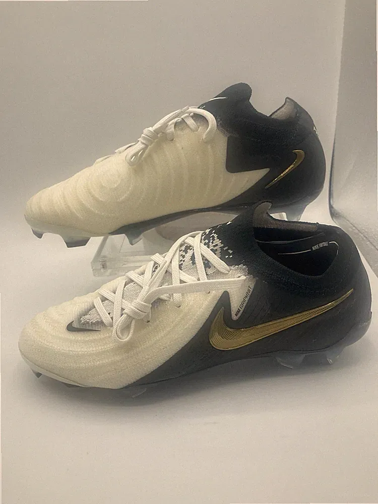 Nike Phantom GX 2 Elite FG Metallic Gold Coin Soccer Cleats FJ2559-100 Size 4