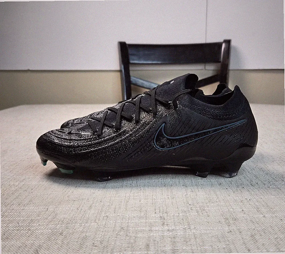 NIKE Phantom GX 2 Elite FG size 6.5 Mens Black Soccer Cleats Low Top Womens sz 8