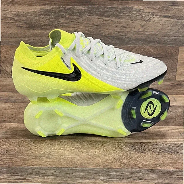 Nike Phantom GX 2 Elite FG Soccer Cleat Silver Volt Mens 6.5 / WMNS 8 FJ2559-003