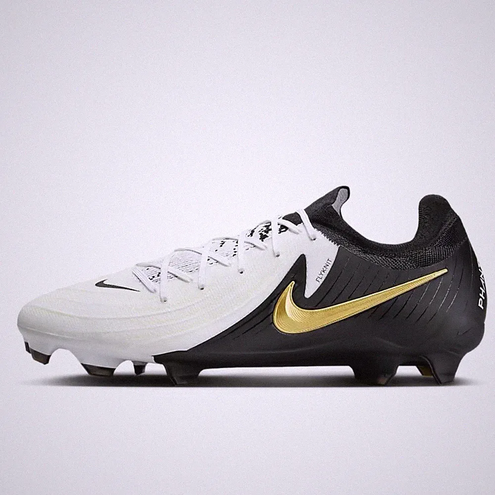 Nike Phantom GX 2 Pro FG FJ2563 Gold Black Soccer Cleats Mens 5 / Women’s 6.5