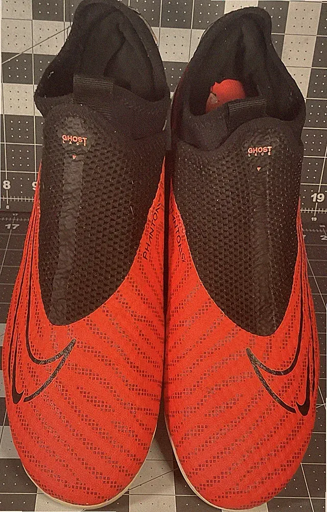 Nike Phantom GX Academy DF FG/MG Soccer Cleats Men's Sz10 Bright Crimson Black