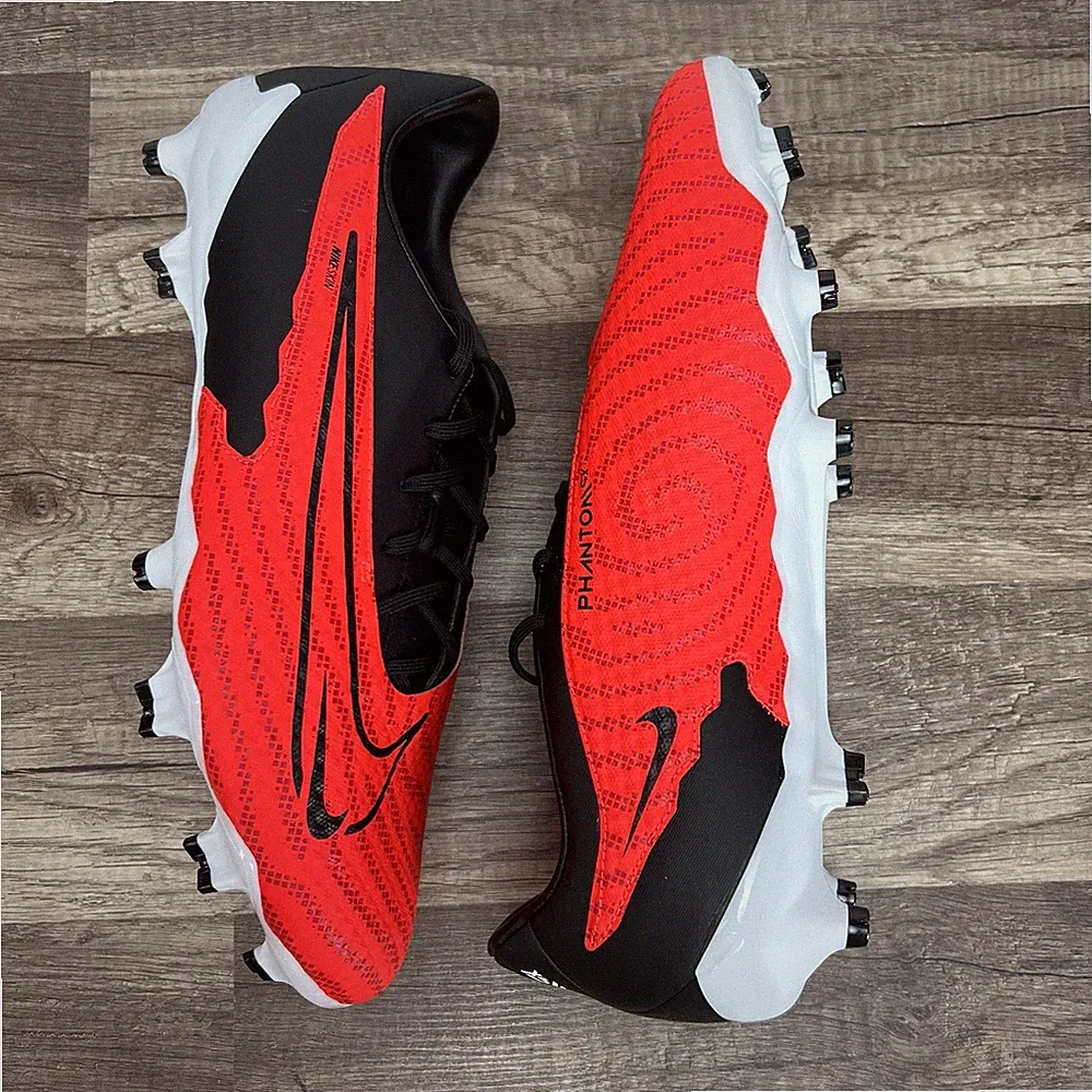 Nike Phantom GX Academy Multi-Ground Soccer Cleats Black Red DD9473-600 Men 11.5