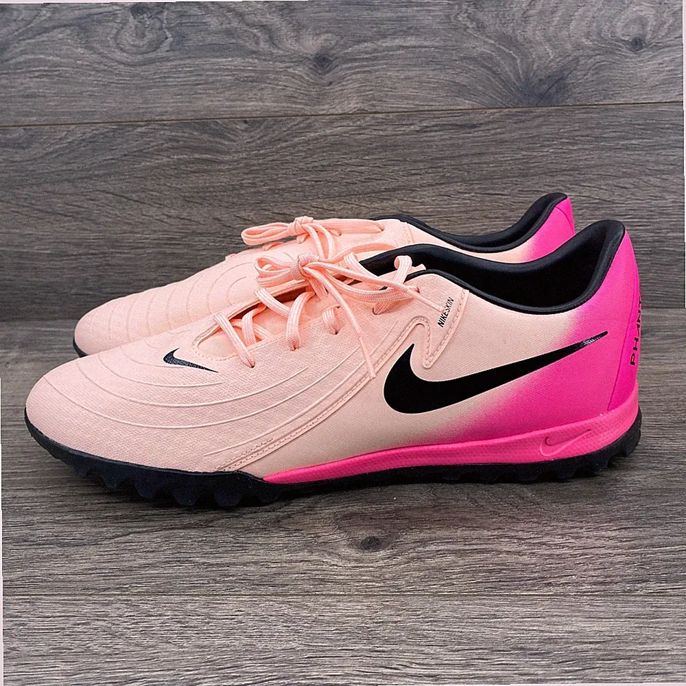Nike Phantom GX Academy TF Mens 11.5 Peach Pink Soccer Turf Cleats FJ2577-800