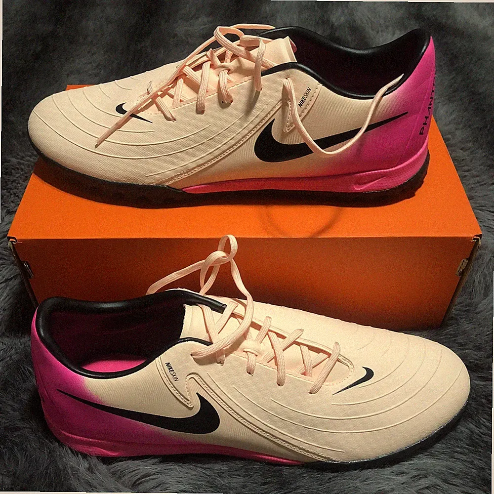 Nike Phantom GX II Academy TF turf soccer cleats crimson pink FJ2577-800 NWOB 12