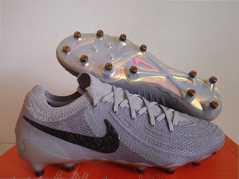 Nike Phantom GX II Elite AG Pro Grey Soccer Cleats Sz 7.5 [HF4357-001]