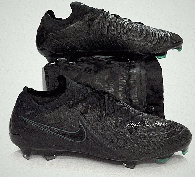 Nike Phantom GX II Elite FG Cleats Shadow Black Jungle FJ2559-002 Mens 7.5-11.5
