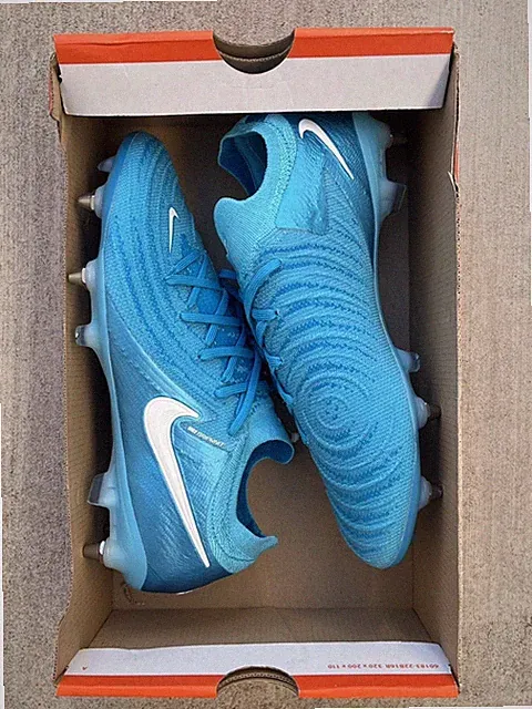 Nike Phantom GX II Elite SG Pro Blue Soccer Cleats (FQ9034-400) Men's Size 9