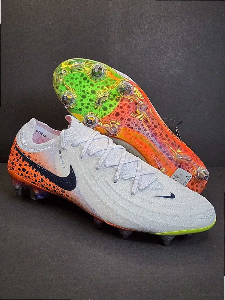 Nike Phantom GX II Elite SG-Pro Mens Soccer Cleats Size 8 Electric Pack Safari