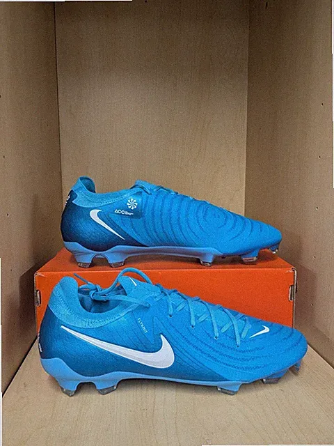 Nike Phantom GX II Pro FG soccer cleat, Blue Fury/White, FJ2563-400