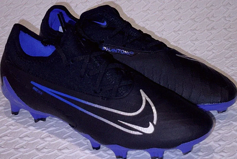 NIKE Phantom GX Pro FG Black Royal Blue Soccer Cleats NEW Mens Boys Girls Sz 6.5