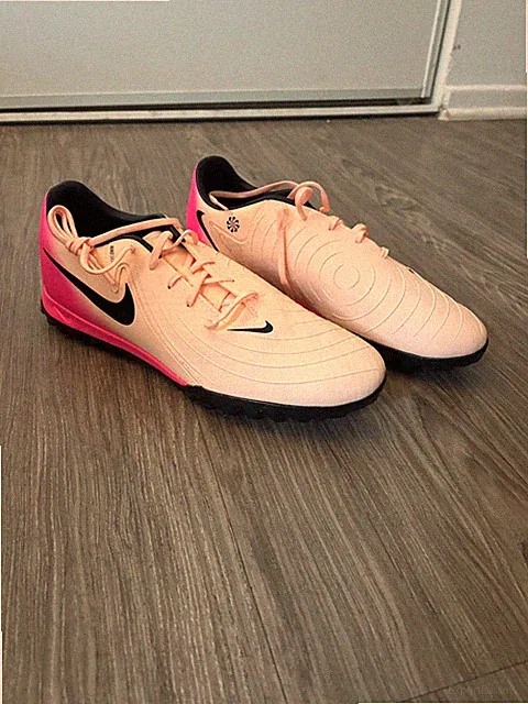 Nike Phantom Gx Turf Cleats in Orange + Pink (Men’s 9.5)