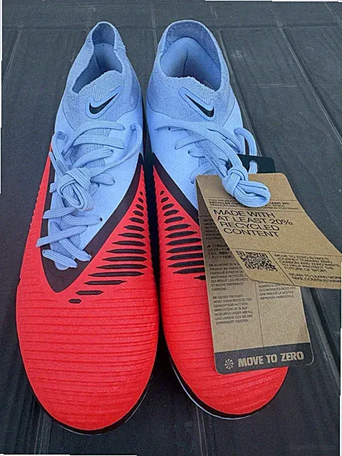 Nike Phantom Low Top Colorblock Plastic Soccer Cleats Light Blue Red Black