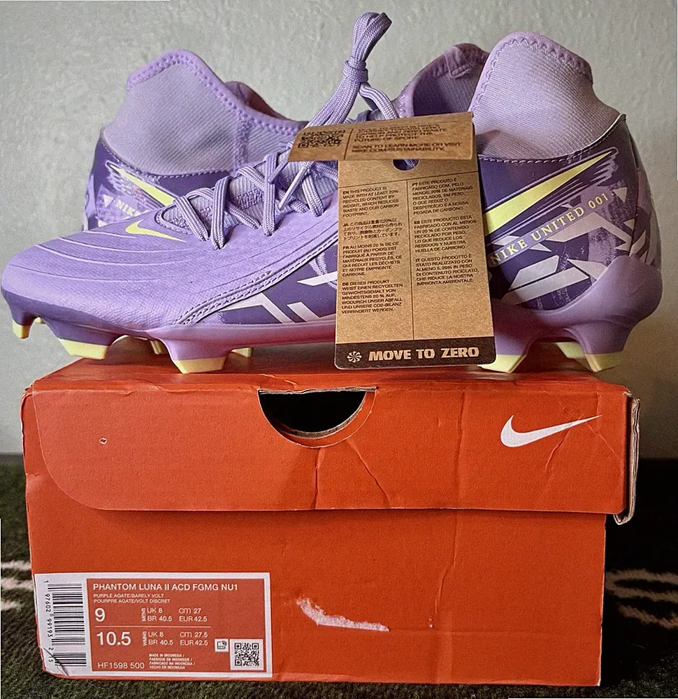 Nike Phantom Luna 2 Academy FG/MG HF1598-500 Men's 9 Women's 10.5 Soccer Cleats