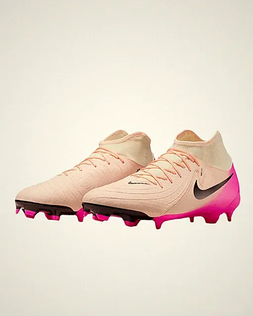 Nike Phantom Luna 2 Academy MG High-Top Soccer Cleats Crimson Tint Size 11.5
